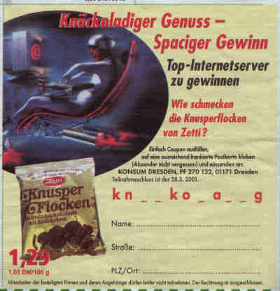 KONSUM Gewinnspiel