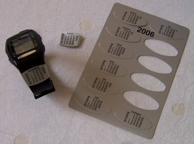 Kalender fürs Uhrenarmband