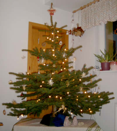 Weihnachtsbaum bei Familie Nitsche