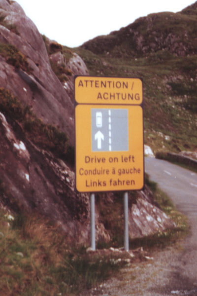 Links fahren